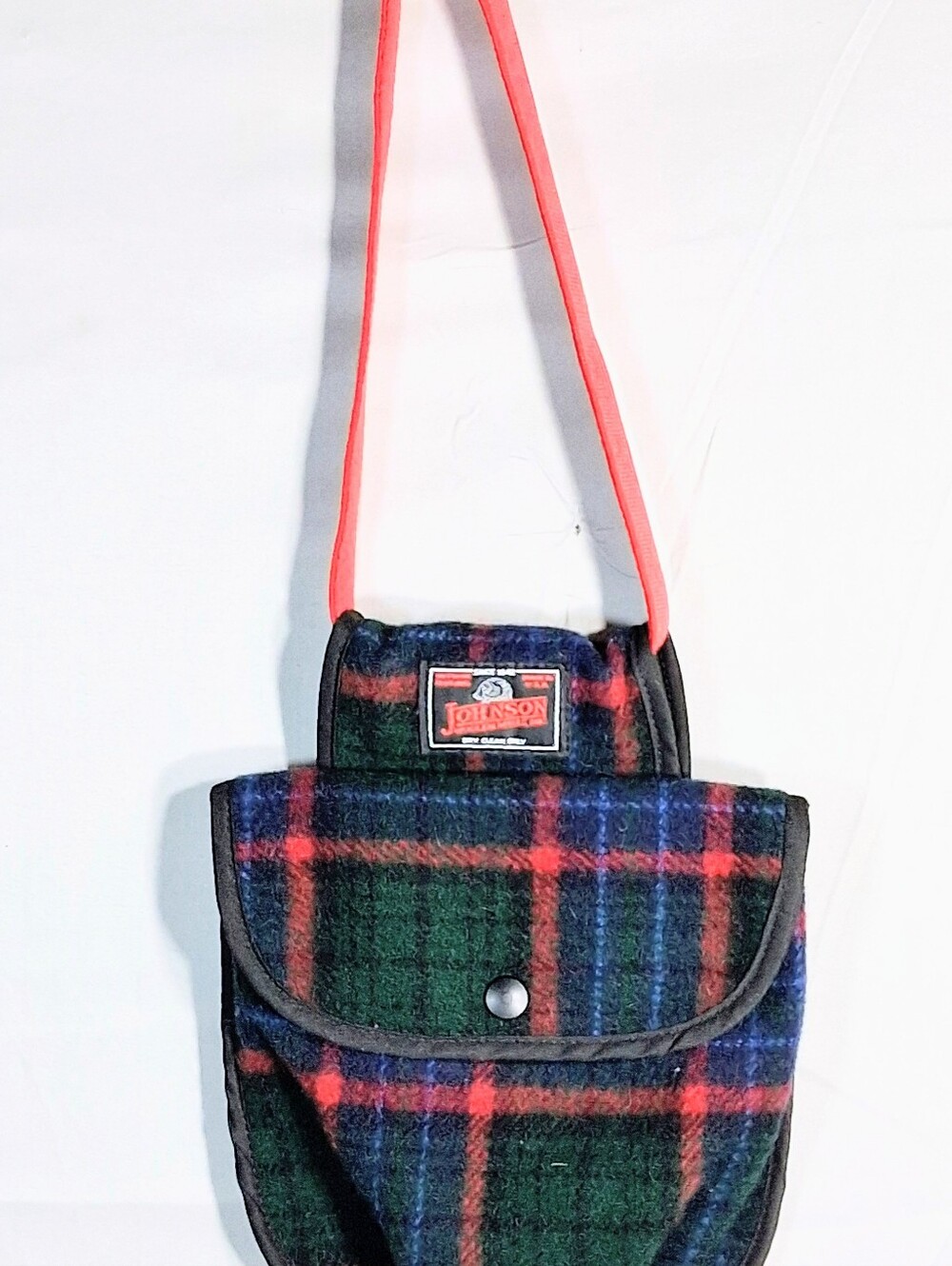 Johnson Woolen Mills Tartan Snap Closure Wool Waist Strap Pouch - Picture 3 of 10